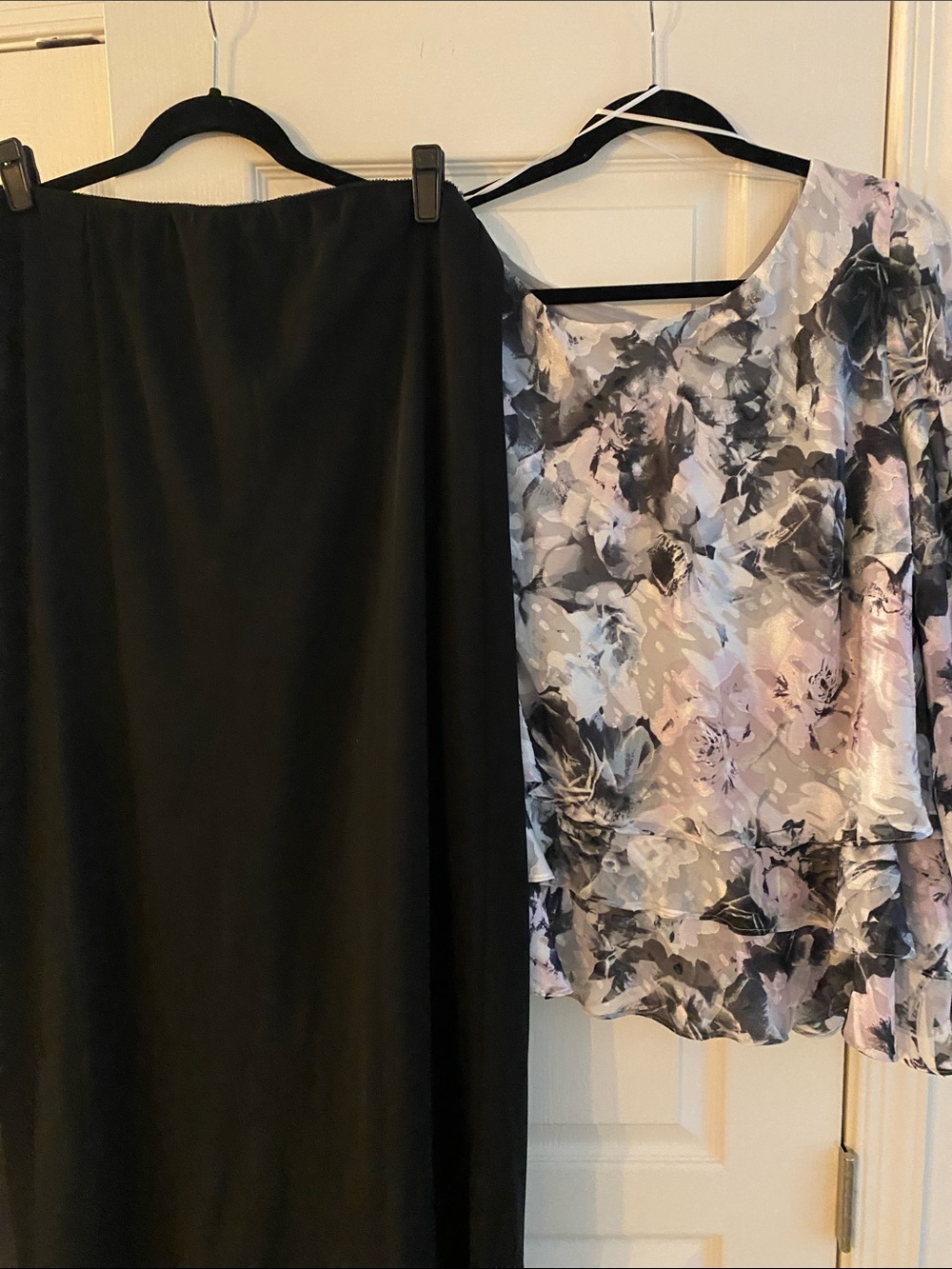 Flowery top/maxi shirt